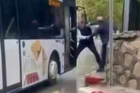 Elazığ'da Otobüs Şoförüne Şemsiyeli Saldırı